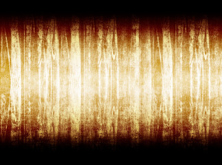 Gold gradient line on the black. Hi-contrast grunge background.