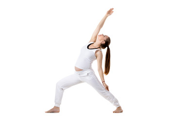 Prenatal Yoga, Reverse Warrior pose