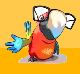 Fun parrot
