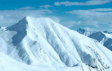 Silvretta Alps winter view (Austria).