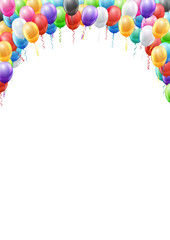 Obraz premium Balloons header template