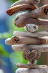 suspension en bois flotté 