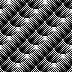 Design seamless monochrome geometric pattern