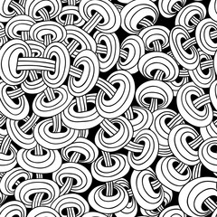 Seamless abstract pattern of interwoven chains