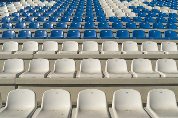 Naklejka premium Empty bleachers - Stadium seats