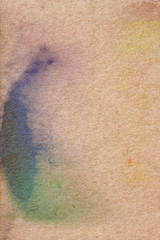 Watercolor painting on recycle paper.