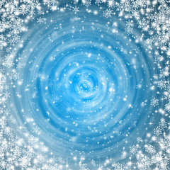 Blue Christmas background with with space for text