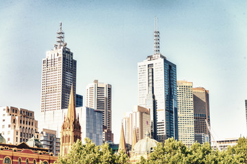 Fototapeta na wymiar Modern architecture of Melbourne, Australia