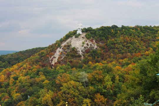 Artyom monument mounted on Bald Mountain
