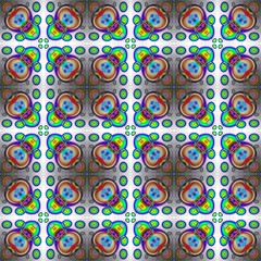 Classic circular rainbow gradient background for your design