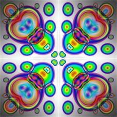 Background made of circular rainbow gradient