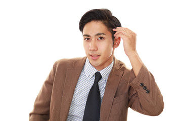 笑顔のビジネスマン