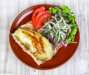 Grilled eggplant