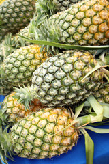 a lot of pineapple sell in market.