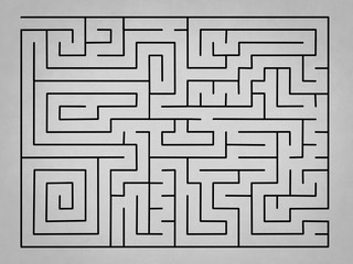 Grey complex labyrinth without solution