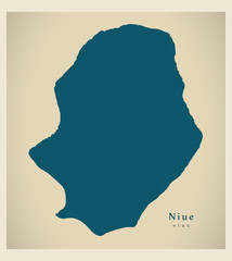 Modern Map - Niue NU