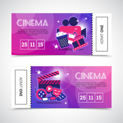 Cinema Horizontal Banners In Ticket Form 
