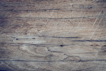 Naklejka premium old wood board weathered with rough grain surface texture