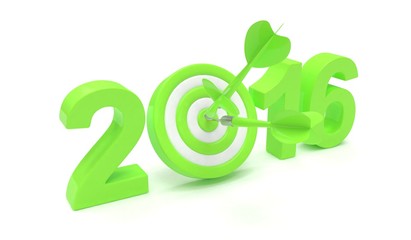 2016 target 3d render illustration