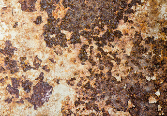 Rusty Metal, Corrosion of the surface, Grunge texture or background.