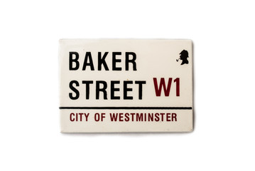 The souvenir magnet - The Baker street sign