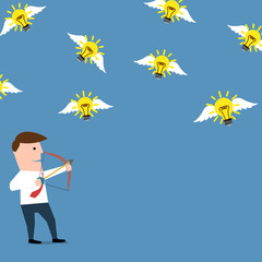 Man hunting ideas with arrow and a bow