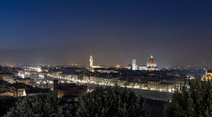 Florence cityscape. Night landscape