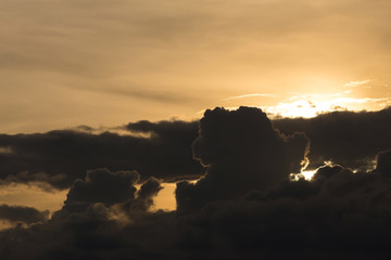 sunset sky, dramatic moody sky