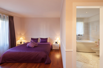 bedroom of a modern apartment