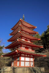 新倉山浅間公園の五重の塔