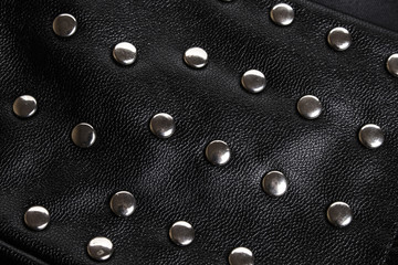 Black Leather Rivet