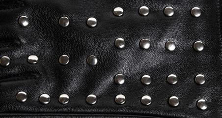 Black Leather Rivet