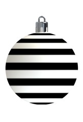 neon stripe pattern texture christmas ball isolated on white background