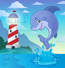Jumping dolphin theme image 3
