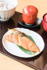 Grilled salmon