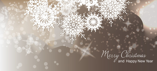 Vector illustration. Christmas card. New year. Winter holidays. Celebration. Xmas