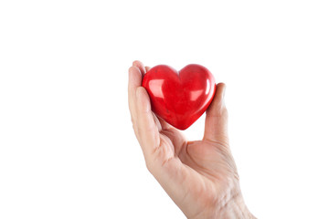 rotes Herz, isoliert