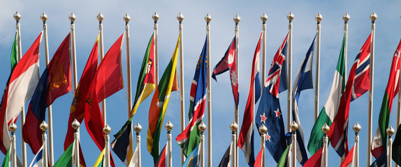 Flags of the nations of the world