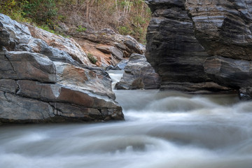 creek flowing over the rocks