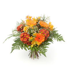 flowers bouquet made of gerber, Chrysanthemum and Alstroemeria f