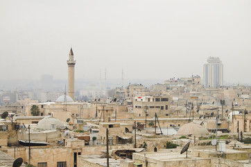 Fototapeta na wymiar Aleppo City with Citadel - Syria