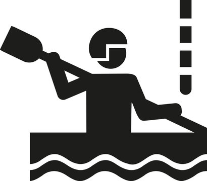 Canoe slalom pictogram
