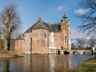 Fototapeta premium Cannenburgh Castle in Vaassen in the province of Gelderland, the Netherlands