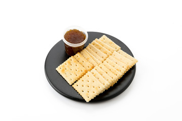 biscuit with pineapple jam