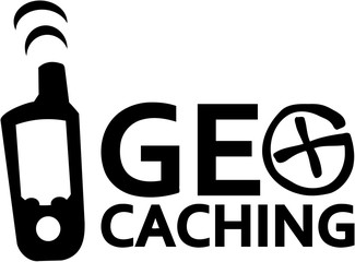 Geocaching with gps device