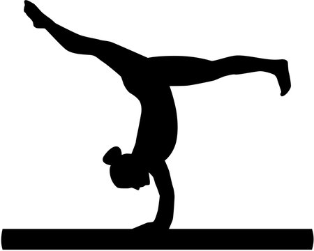 Gymnast Silhouette Beam Images – Browse 1,160 Stock Photos, Vectors, and  Video