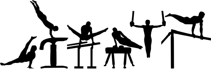 Rhythmic gymnastics pictogram - obrazy, fototapety, plakaty
