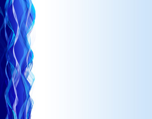 Lines shiny blue mosaic