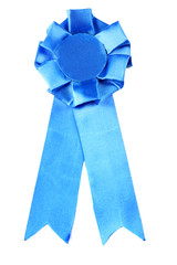 Award ribbon isolated on white background