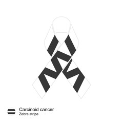 carcinoid cancer ribbon vector